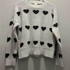 Abercrombie & Fitch Patterned Black and White Sweater Kids Size 15/16 Fall